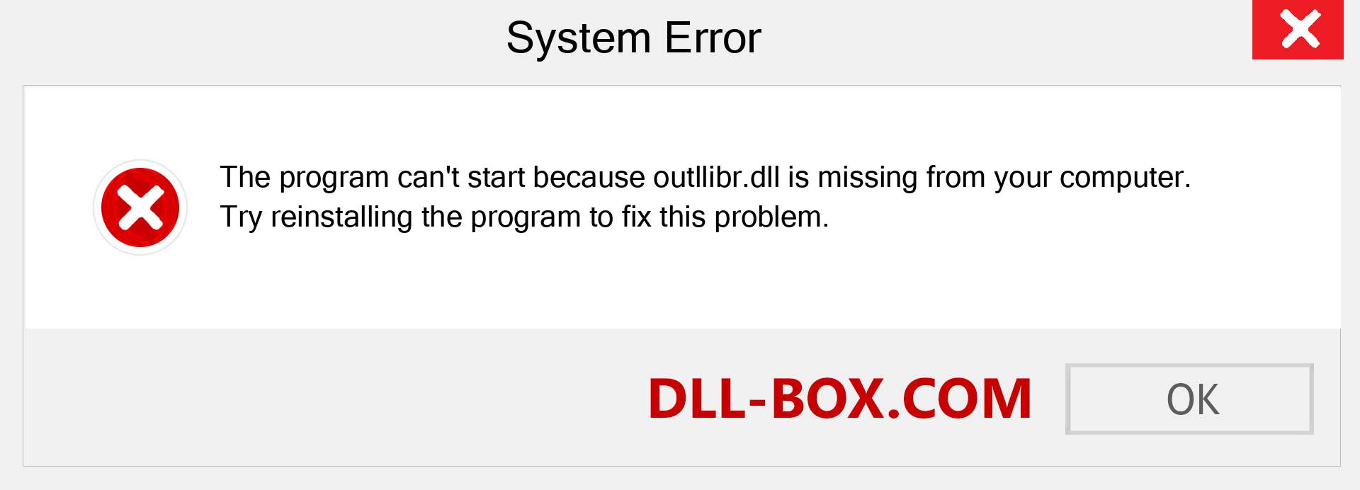  outllibr.dll file is missing?. Download for Windows 7, 8, 10 - Fix  outllibr dll Missing Error on Windows, photos, images
